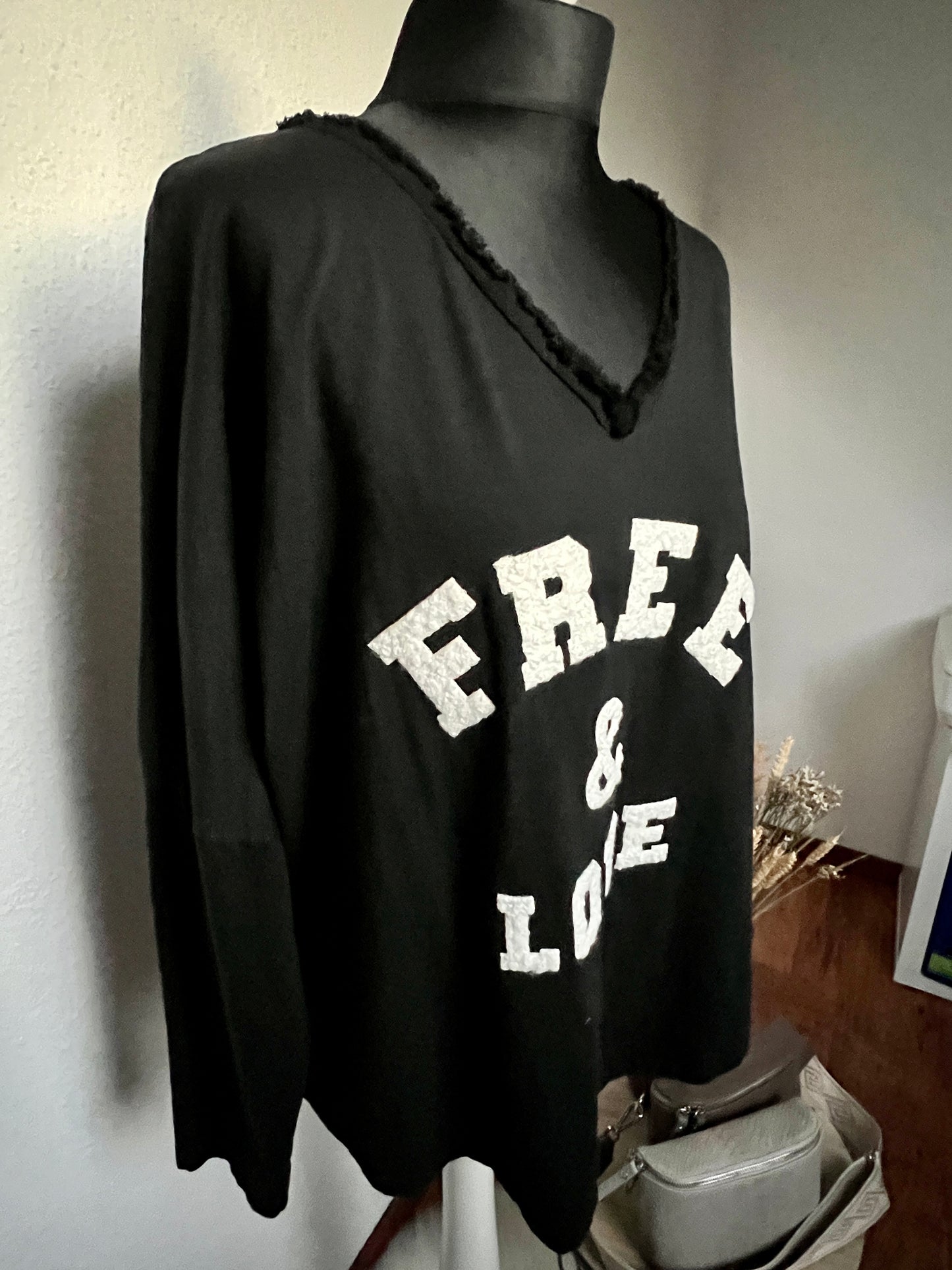 Free&Love Shirt Langarm